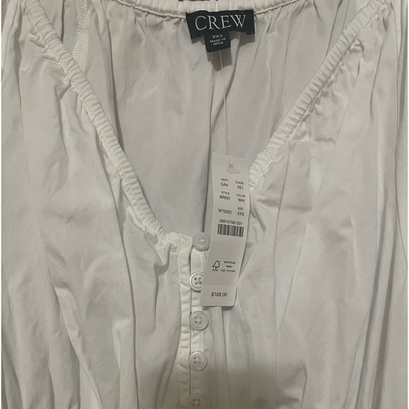 New - J Crew WHITE poplin dress with pockets - Picture 6 of 7